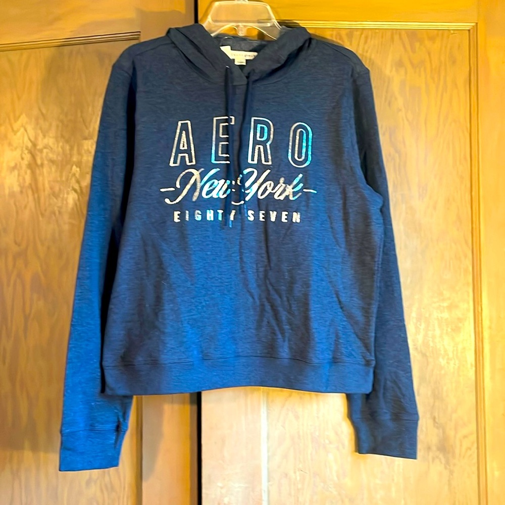 NWT Aeropostale navy hooded sweatshirt -. Size Large Bundle and save!